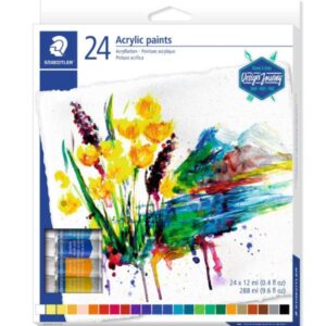 Staedtler Tubi tempera vernice finale all acqua ausiliare per pittura acrilica. Alternativa alle tradizionali vernici a solvente. uniforme. .Flacone da 75 ml