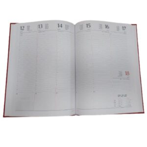 Scatolificio AGENDE e DIARI AGENDA ROSSA SETT 17X24 BL.