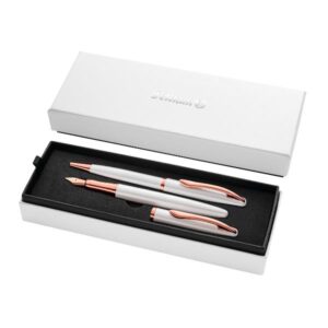 Pelikan Penne stilografiche Set Sfera+Stilografica Jazz Noble Elegance Pearl in astuccio regalo