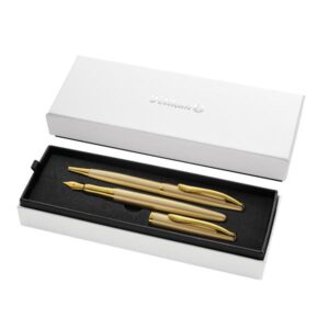 Pelikan Penne stilografiche Set Sfera+Stilografica Jazz Noble Elegance Gold in astuccio regalo