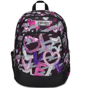 Seven Zaini Scuola ZAINO ADVANCED SEVEN JET BLACK