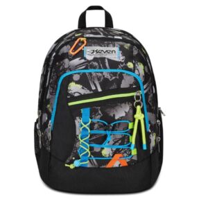 Seven Zaini Scuola ZAINO ADVANCED SEVEN JET BLACK