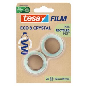 Tesa Nastri adesivi 2x tesafilm eco crystal 10:19 blister