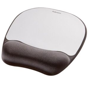 Fellowes Mouse Pad MOUSEPAD CON POGGIAPOLSI MEMORY FOAM ARGENTO