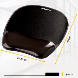 Fellowes Mouse Pad crystal gel mousepad con supporto da polso