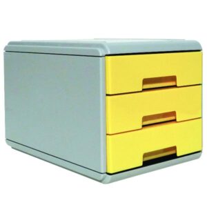 Arda Cassettiere Mini cassettiera Pastel Giallo