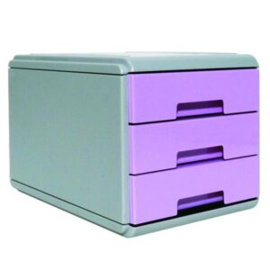 Arda Cassettiere Mini cassettiera Pastel Lilla