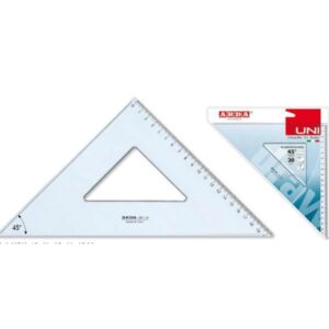 Arda Squadre SQUADRA 45° DI 25 CM LINEA UNI – SMUSSO  TIRACHINA E BORDO INTERNO