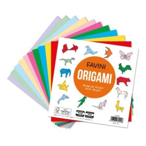 Cartotecnica Favini Cartoncini colorati RISMA ORIGAMI 80 g. 5 C. TENUI+5 C. FORTI