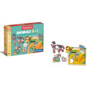 Clementoni Giochi Interattivi Montessori – Animali 3in1