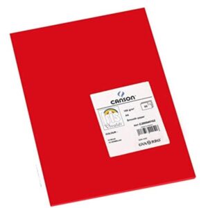 Canson Cartoncini colorati Foglio VIVALDI A4 185g ROSSO