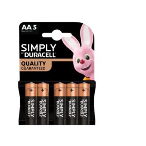 Duracell PILE ALCALINE DURACELL SIMPLY Stilo AA 1500 (5 batterie)