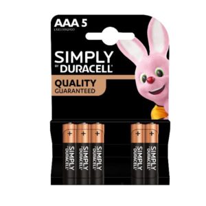 Duracell PILE ALCALINE DURACELL SIMPLY Ministilo AAA 2400 (5 batterie)