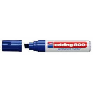 Edding Marcatori Marcatore permanente 800 colore blu  P/scalpello tratto 4-12 mm (Conf. 5)