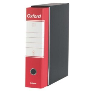 Esselte Registratori Registratori Oxford Esselte – F.to commerciale – dorso 8 cm – f.to utile 23×30 cm rosso (conf.6)