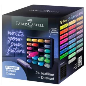 Faber Castell Pastelli DESKSET 24 evidenziatori