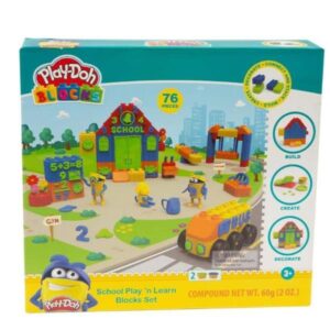 Grandi Giochi Paste da Modellare PLAYDOH BLOKS-SCUOLA 76 PZ.