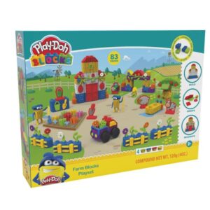 Grandi Giochi Paste da Modellare PLAYDOH BLOKS-FATTORIA 83 PZ.