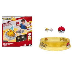 Rei Toys Playsets e Accessori PKMN Arena di combattimento con trottola e due personaggi