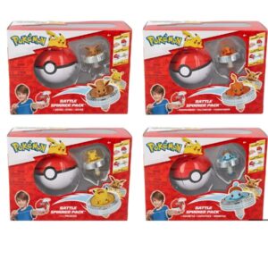 Rei Toys Action Figures PKMN trottola personaggio e Pokè Ball lanciatore