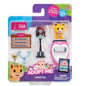 Rei Toys Action Figures Adopt me – Cuccioli da Amare- dottore Blister 2 personaggi + accessorio deluxe