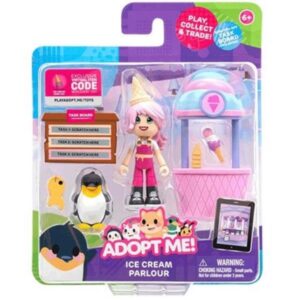 Rei Toys Action Figures Adopt me – Cuccioli da Amare- gelataio Blister 2 personaggi + accessorio deluxe