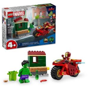 Lego Costruzioni Iron Man con moto e The Hulk