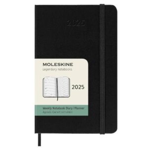 Moleskine AGENDE e DIARI 12M WKLY NTBK PK BLK HARD