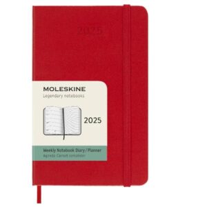 Moleskine AGENDE e DIARI 12M WKLY NTBK PK S.RED HARD