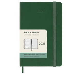 Moleskine AGENDE e DIARI 12M WKLY NTBK PK MYRTLE GREEN HARD