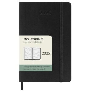 Moleskine AGENDE e DIARI 12M WKLY HOR PK BLK SOFT