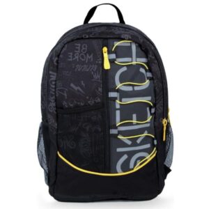 Neon Zaini Scuola 3 ZIP BACKPACK BLACK