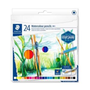 Staedtler Pastelli ASTUCCIO CON 24 MATITE ASSORTITE  ACQUARELLABILI