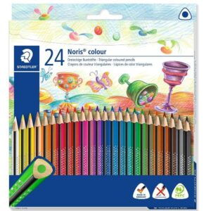 Staedtler Pastelli Matita colorate triangolari  superficie antiscivolo  morbina e vellutata  legno certificato PEFC