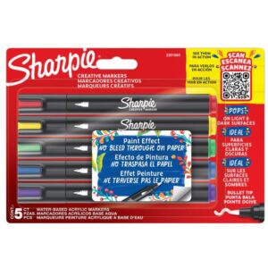 Sharpie Roller SHARPIE CREATIVE MARKERS punta tonda da 5 pz