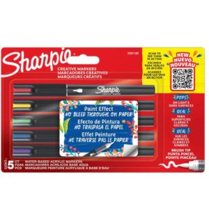 Sharpie Roller SHARPIE CREATIVE MARKERS punta Brush da 5 pz