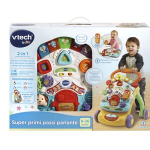 V-Tech Primi Passi e Cavalcabili Super Primi Passi Parlante 2 in 1