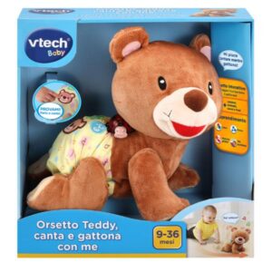 V-Tech Peluche Interattivi L orsetto Teddy – Canta e Gattona con me