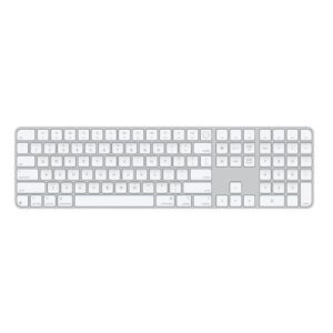 Apple Tastiere Magic Keyboard with Touch ID and Numeric Keypad for mac with apple silicon – International English – White Keys