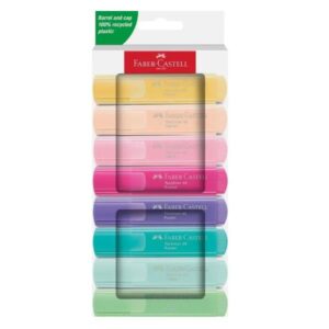 Faber Castell Evidenziatori ASTUCCIO IN CARTONE CON 8 TEXTLINER 46 PASTEL