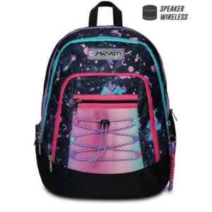 Seven Zaini Scuola ZAINO ADVANCED SEVEN CON SPEAKER WIRELESS FLUO STRING GIRL